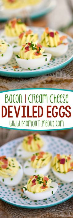 Bacon Cream Cheese Deviled Eggs