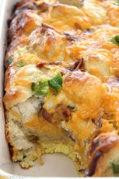 Bacon Egg & Cheese Biscuit Breakfast Casserole