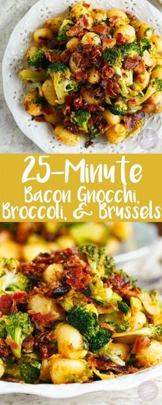 Bacon Gnocchi with Broccoli and Shaved Brussels