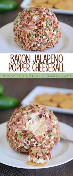 Bacon Jalapeno Popper Cheeseball