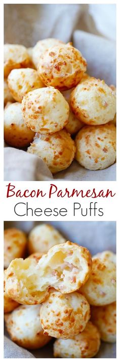 Bacon Parmesan Gougeres (Cheese Puffs