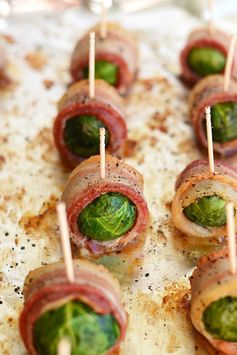 Bacon Wrapped Brussels Sprouts + Healthy Thanksgiving Ideas