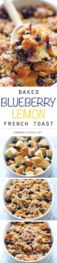 Baked Blueberry Lemon French Toast