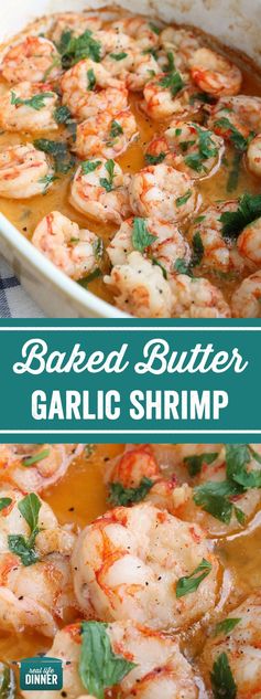 Baked Butter Garlic Shrimp