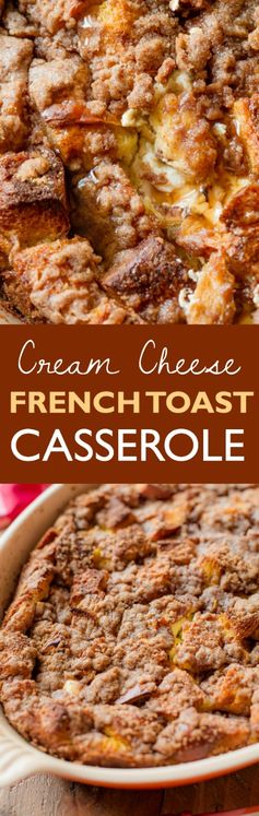 Baked Cream Cheese French Toast Casserole