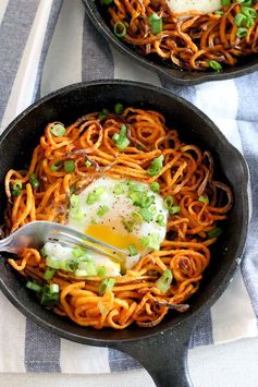 Baked Egg and Sweet Potato Nests