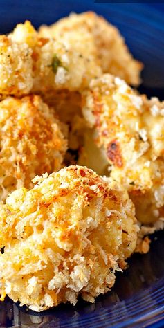 Baked garlic parmesan cauliflower bites