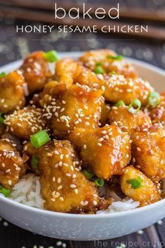 Baked Honey Sesame Chicken