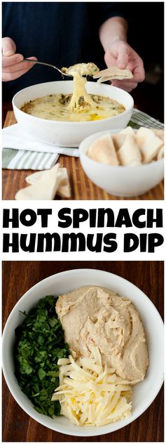 Baked Hummus and Spinach Dip