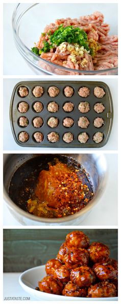 Baked Orange Chicken Meatballs