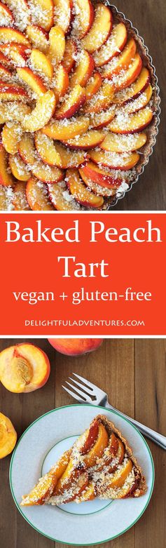 Baked Peach Tart