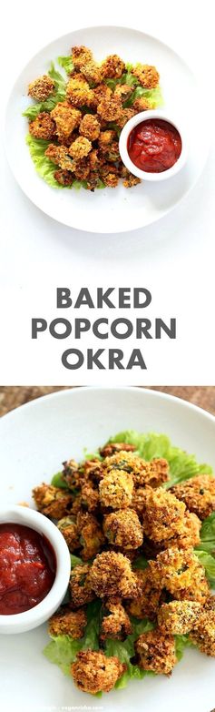 Baked Popcorn Okra