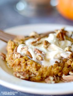 Baked Pumpkin Pie Oatmeal! (THM E