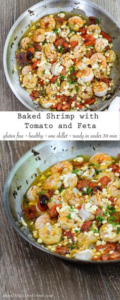 Baked Shrimp with Tomato and Feta