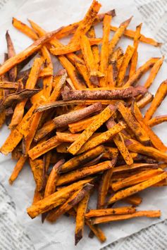 Baked Spicy Cinnamon Sweet Potato Fries