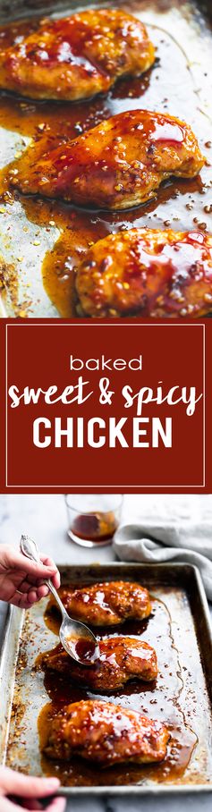 Baked Sweet & Spicy Chicken