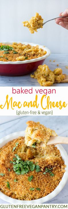 Baked Vegan Mac and Cheese - Gluten free, too