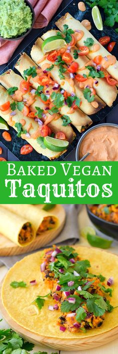 Baked Vegan Taquitos
