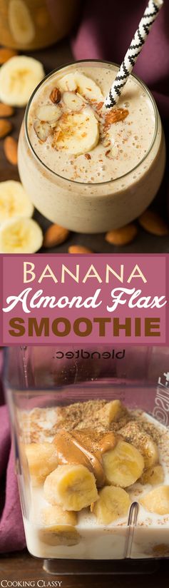 Banana Almond Flax Smoothie