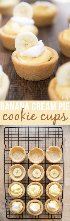 Banana Cream Pie Cookie Cups