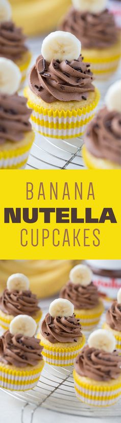 Banana Nutella Cupcakes