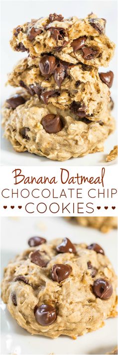 Banana Oatmeal Chocolate Chip Cookies