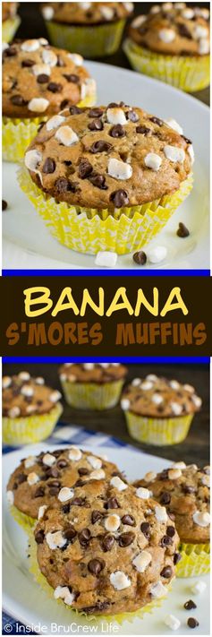 Banana S’mores Muffins