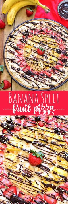 Banana Split Fruit Pizza