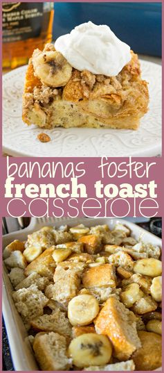 Bananas Foster French Toast Casserole