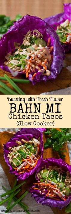 Banh Mi Chicken Tacos (Slow Cooker