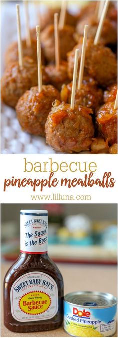 Barbecue Pineapple Meatballs