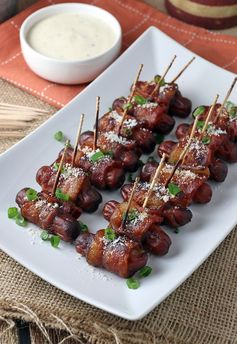 BBQ Bacon Wrapped Smokies