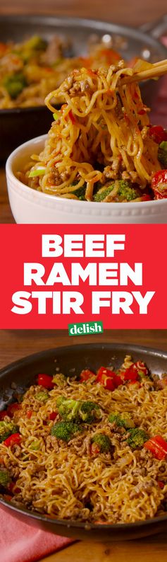 Beef Ramen Stir Fry