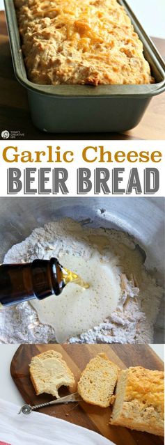 Beer Bread with Garlic and Cheese