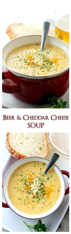 Beer Cheddar Cheese Soup + Blendtec Giveaway