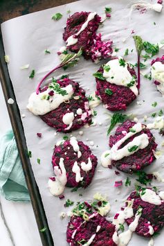 Beet and Cumin Fritters from Peace & Parsnips