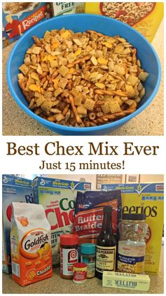 Best Chex Mix Ever - Done in 15 minutes