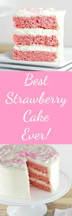 Best Strawberry Cake Ever