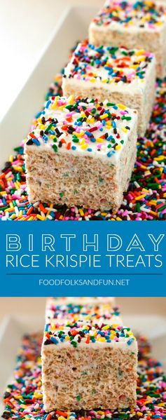 Birthday Rice Krispies Treats