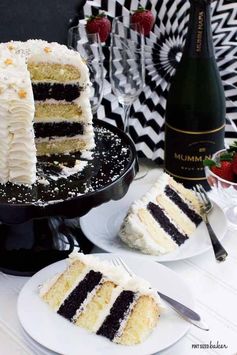 Black and White Birthday Cakes