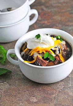 Black Bean and Steak Soup