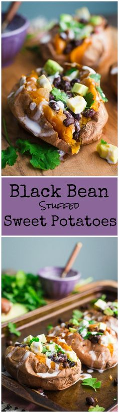 Black Bean Stuffed Sweet Potatoes