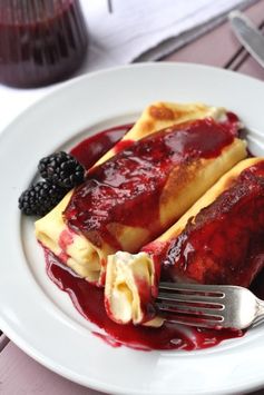 Blackberry Blintzes