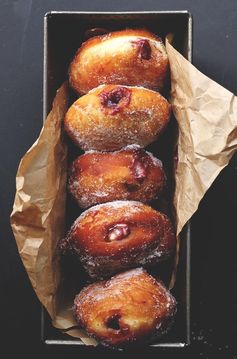 Blackberry Jam & Custard Donuts