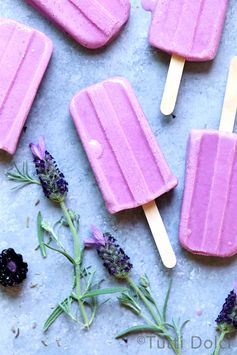 Blackberry Lavender Popsicles