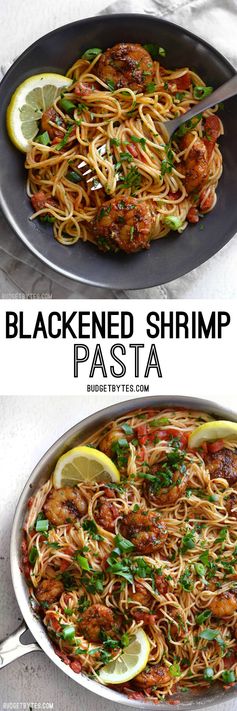 Blackened Shrimp Pasta