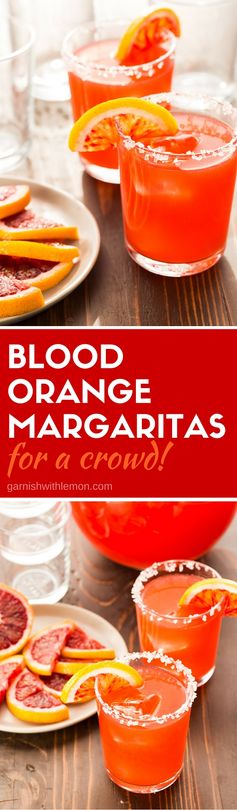 Blood Orange Margaritas for a Crowd