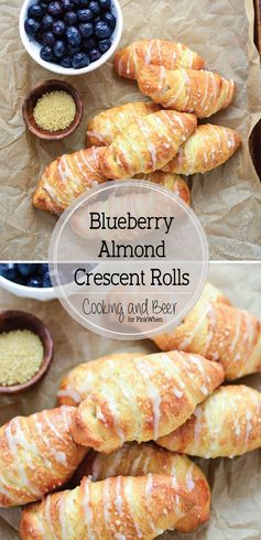 Blueberry Almond Crescent Rolls