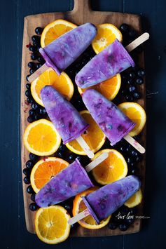 Blueberry & Orange Icy Pops