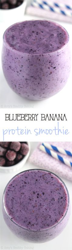 Blueberry Banana Protein Smoothie